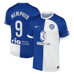 Maillot Atletico Madrid Memphis Exterieur 2023 2024