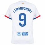 Maillot Kit Enfant Barca 2023 2024 Exterieur Lewandowski