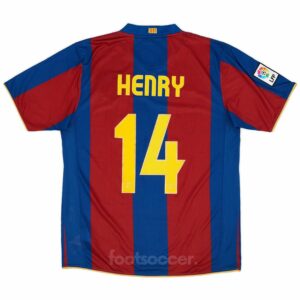 Maillot Barca Domicile 2007-2008 Henry