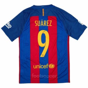 Maillot Barca Domicile 2016-2017 Suarez