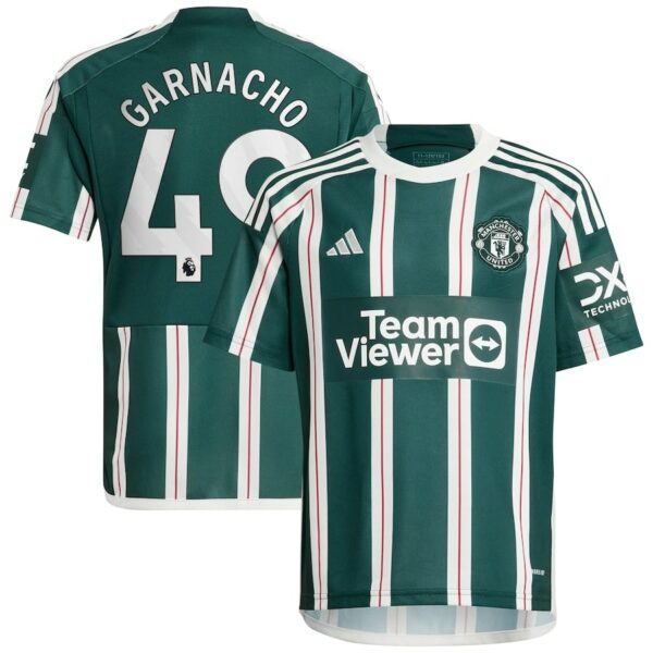 Maillot Enfant Manchester United Extérieur 2023 2024 Garnacho