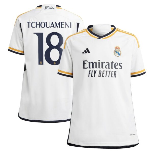 MAILLOT ENFANT REAL MADRID DOMICILE 2023 2024 TCHOUAMENI