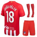 Maillot Kit Enfant Atletico Madrid Domicile 2023 2024 Joao Felix