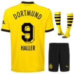 Maillot Kit Enfant BVB Dortmund 2023 2024 Domicile Haller