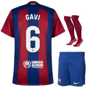 Maillot Kit Enfant Barca 2023 2024 Domicile Gavi