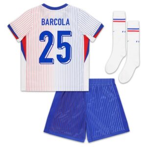 Maillot Kit Enfant Equipe De France Euro 2024 Away Barcola