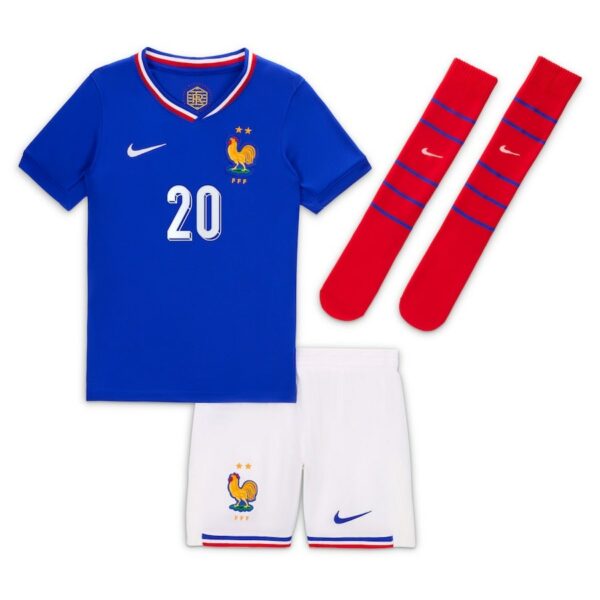 Maillot Kit Enfant Equipe De France Euro 2024 Coman