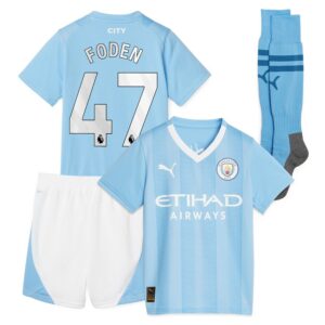 MAILLOT KIT ENFANT MANCHESTER CITY DOMICILE 2023 2024 FODEN