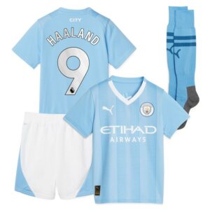 MAILLOT KIT ENFANT MANCHESTER CITY DOMICILE 2023 2024 HAALAND