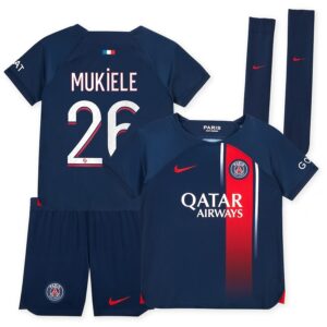 Maillot kit Enfant PSG Domicile 2023 2024 Mukiele