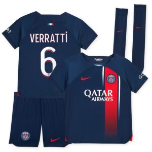 Maillot kit Enfant PSG Domicile 2023 2024 Verratti