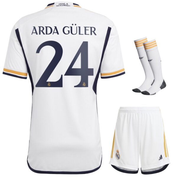 Maillot Kit Enfant Real Madrid 2023 2024 Domicile Arda Guler