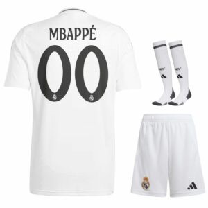 Maillot Kit Enfant Real Madrid Domicile 2024 2025 Mbappe