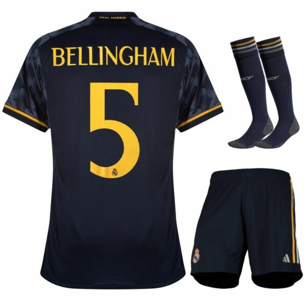 Maillot Kit Enfant Real Madrid Extérieur 2023 2024 Bellingham