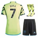 Maillot Kit enfant Extérieur Arsenal 2023 2024 Saka