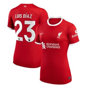 MAILLOT LIVERPOOL DOMICILE 2023 2024 FEMME LUIS DIAZ