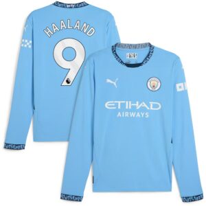 Maillot Manchester City 2024 2025 Haaland Manches Longues