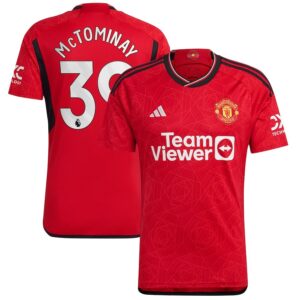 MAILLOT MANCHESTER UNITED DOMICILE 2023 2024 MC TOMINAY