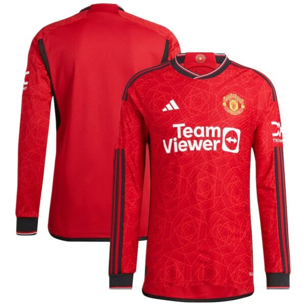 MAILLOT MANCHESTER UNITED DOMICILE 2023 2024 MANCHES LONGUES