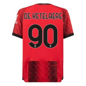 MAILLOT MILAN AC DOMICILE 2023 2024 DE KETELAERE