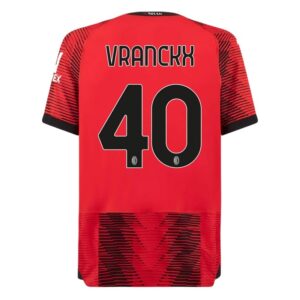 MAILLOT MILAN AC DOMICILE 2023 2024 VRANCKX