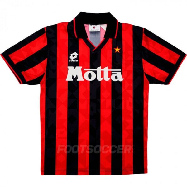 1993-94 Maillot Milan AC Retro Vintage Domicile