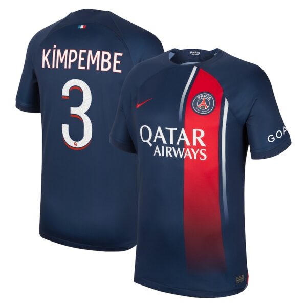 MAILLOT PSG DOMICILE 2023 2024 KIMPEMBE