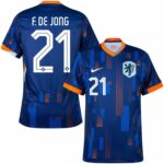 Maillot Pays Bas Euro 2024 Exterieur De Jong