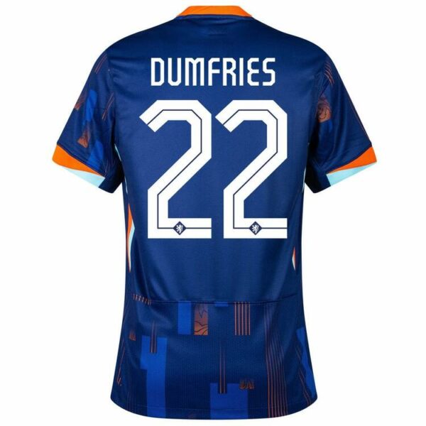 Maillot Pays Bas Euro 2024 Exterieur Dumfries