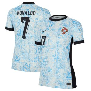 Maillot Portugal Exterieur Euro 2024 Ronaldo Femme