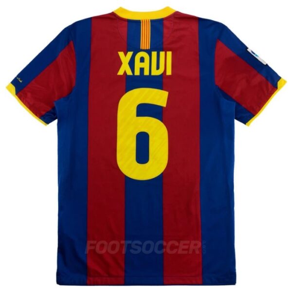 Maillot Barca Domicile 2010-2011 Xavi