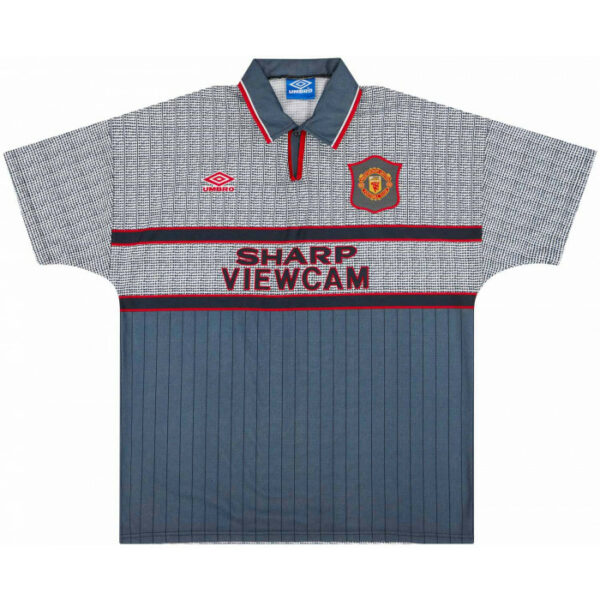 1995-96 Maillot Retro Vintage Manchester United Away Beckham