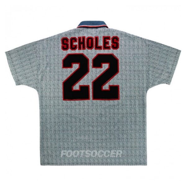 1995-96 Maillot Retro Vintage Manchester United Away Scholes