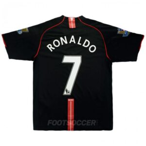 2007-08 Maillot Retro Vintage Manchester United Away Ronaldo