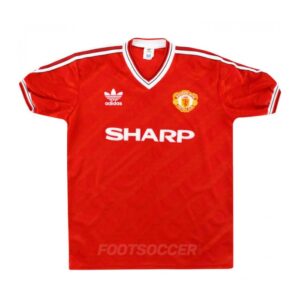 1986-88 Maillot Retro Vintage Manchester United Home