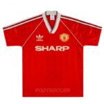 1988-90 Maillot Retro Vintage Manchester United Home