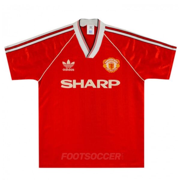 1988-90 Maillot Retro Vintage Manchester United Home