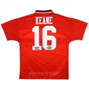 1994-96 Maillot Retro Vintage Manchester United Home Keane