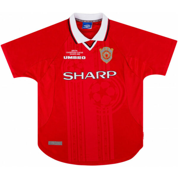 1999-00 Maillot Retro Vintage Manchester United Home Scholes