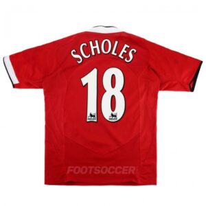 2004-06 Maillot Retro Vintage Manchester United Home Scholes