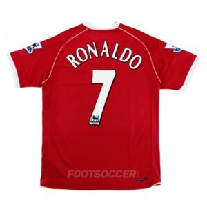 2006-07 Maillot Retro Vintage Manchester United Home Ronaldo