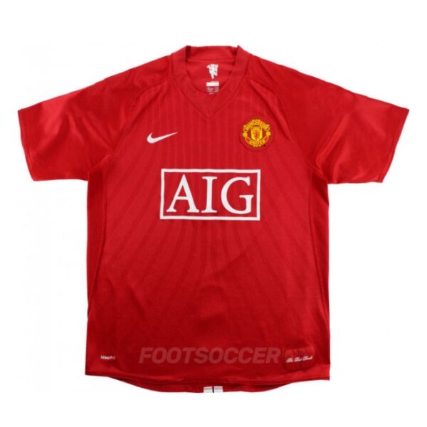 2007-09 Maillot Retro Vintage Manchester United Home