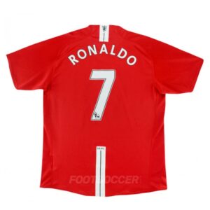 2007-09 Maillot Retro Vintage Manchester United Home Ronaldo