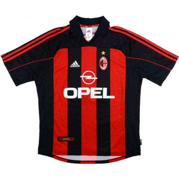 2000-02 Maillot Retro Vintage Milan AC Home Shevchenko