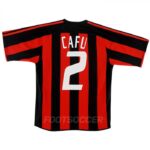 2003-04 Maillot Retro Vintage Milan AC Home CAFU