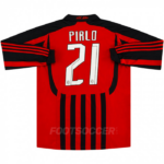 2007-08 Maillot Retro Vintage Milan AC Home PIRLO