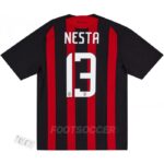 2008-09 Maillot Retro Vintage Milan AC Home NESTA