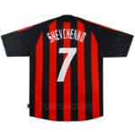 2002-03 Maillot Retro Vintage Milan AC Shevchenko