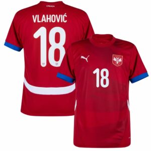 Maillot Serbie Domicile Euro 2024 Vlahovic