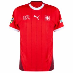 Maillot Suisse Domicile Badges Euro 2024